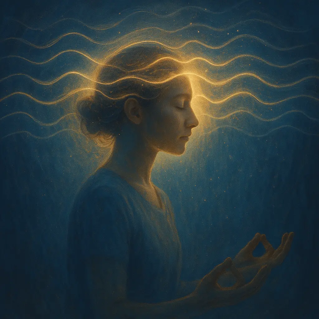 Beitragsbild künstlerisch-energetisch zu den Hirnfrequenzen in Bezug auf Heilen